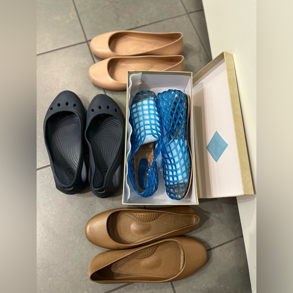 Stylish Women's Ballet Flats size 6.5 LOT 4 pairs total